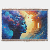 Kosmische Mindscape Art Deken (Voorkant)