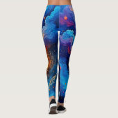 Kosmische Mindscape Art Leggings (Achterkant)