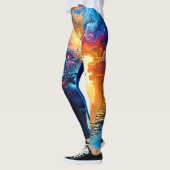Kosmische Mindscape Art Leggings (Links)