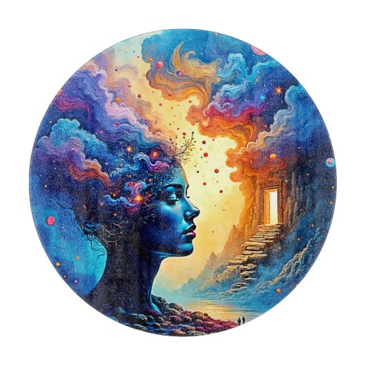 Kosmische Mindscape Art Snijplank (Voorkant)