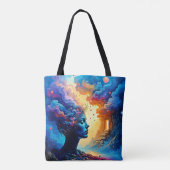 Kosmische Mindscape Art Tote Bag (Achterkant)