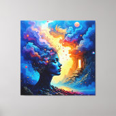 Kosmische Mindscapes Kunst Canvas Afdruk (Voorkant)