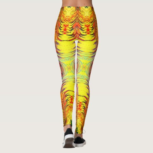 Kosmische mix van citrus leggings (Achterkant)