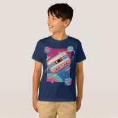 Kosmische Mixtape - Retro Cassette Drijvend in de  T-shirt (Voorkant volledig)
