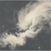 Kosmische monochrome visies: zwart-wit heelal sticker (Voorkant)