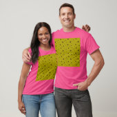 kosmische mosterd-pistache-polkadot t-shirt (Unisex)