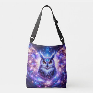 Kosmische Mystieke Wijsheid Hemelse Spirituele Uil Crossbody Tas