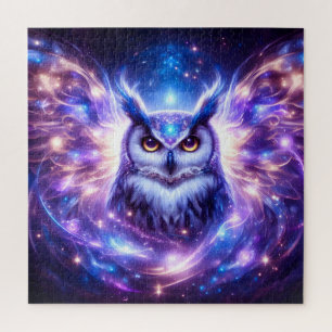 Kosmische Mystieke Wijsheid Hemelse Spirituele Uil Legpuzzel