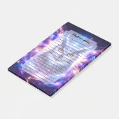 Kosmische Mystieke Wijsheid Hemelse Spirituele Uil Post-it® Notes (Schuin)
