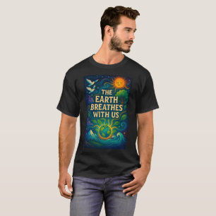 Kosmische Natuur Kunstprint T-shirt