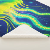 kosmische neon kwal sherpa deken (3/4)