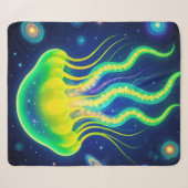 kosmische neon kwal sherpa deken (Voorkant (horizontaal))