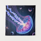 kosmische neon kwal wandkleed (Voorkant (horizontaal))