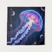 kosmische neon kwal wandkleed (Voorkant)