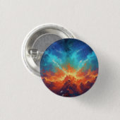 Kosmische Nevel Abstracte Melkweg Ruimte Kunst Ronde Button 3,2 Cm (Voorkant /achterkant)