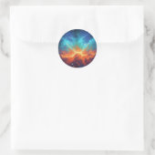Kosmische Nevel Abstracte Melkweg Ruimte Kunst Ronde Sticker (Tas)