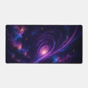kosmische nevel in de galaxy-ruimtetijd bureaumat