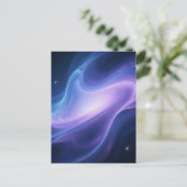 Kosmische Nevel Sterrenstelsel Abstract Briefkaart (Staand voorkant)