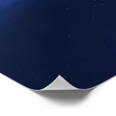 Kosmische Nevel Sterrenstelsel Abstract Poster (Hoek)