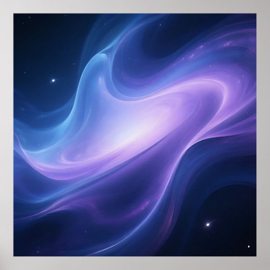 Kosmische Nevel Sterrenstelsel Abstract Poster (Voorkant)
