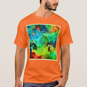 Kosmische Nevelwolkunst T-shirt