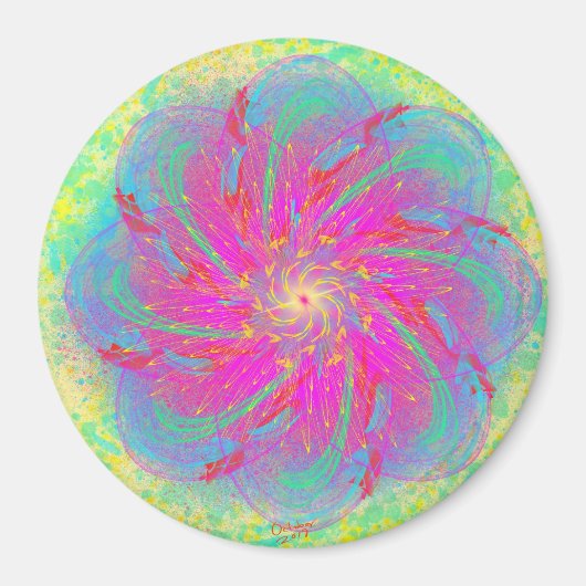 Kosmische Oase door Power Flower Magneet (Voorkant)