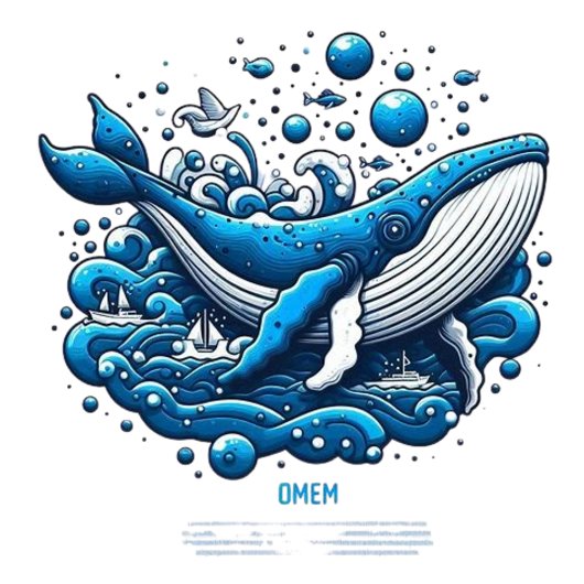🌊 Kosmische Oceaan Walvis T-shirt