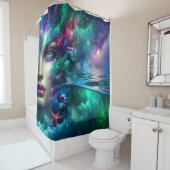 Kosmische Oceaan Zeemeermin Dromen Douchegordijn (In situ)