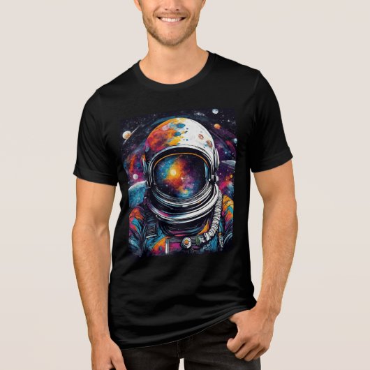 Kosmische Odyssey - Voel het Universum in je! Tri-Blend Shirt (Voorkant)