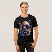 Kosmische Odyssey - Voel het Universum in je! Tri-Blend Shirt (Voorkant volledig)