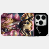 Kosmische olifant in het roze Case-Mate iPhone case (Achterkant (horizontaal))