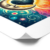 Kosmische omhelzing: het hart van het universum poster (Hoek)