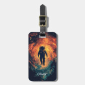 Kosmische Ontdekkingsreiziger Bagagelabel (Voorkant verticaal)