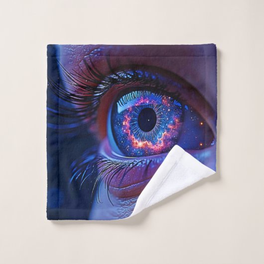 Kosmische Oog Starlight Gaze Bad Handdoek (Wasdoekje)