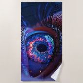Kosmische Oog Starlight Gaze Strandlaken (Voorkant)