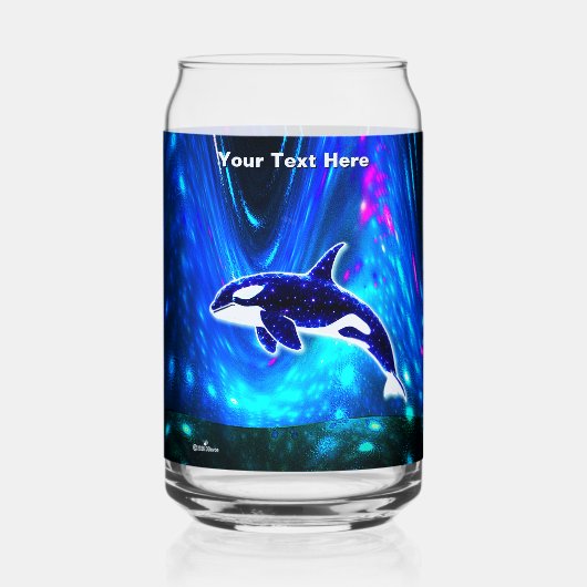 Kosmische Orka Blikvorm Glas (Voorkant)