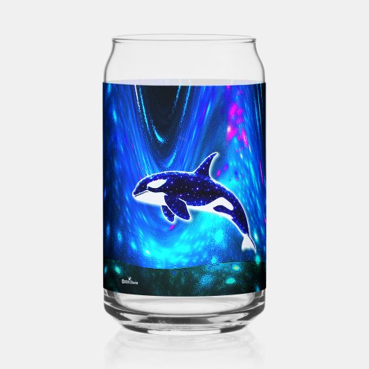 Kosmische Orka Blikvorm Glas (Achterkant)