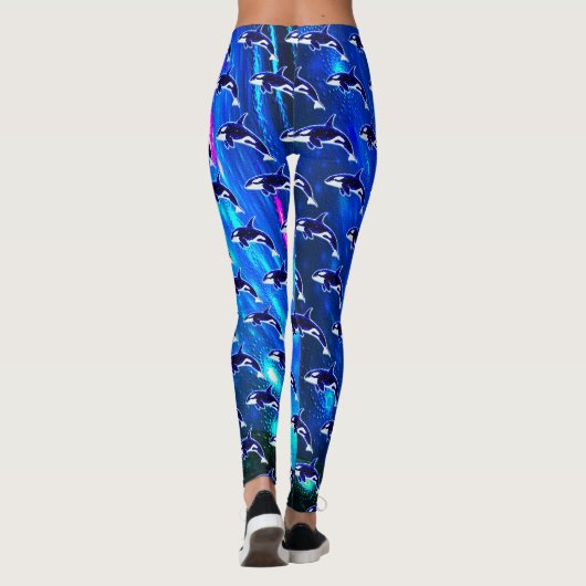 Kosmische Orka Leggings (Achterkant)