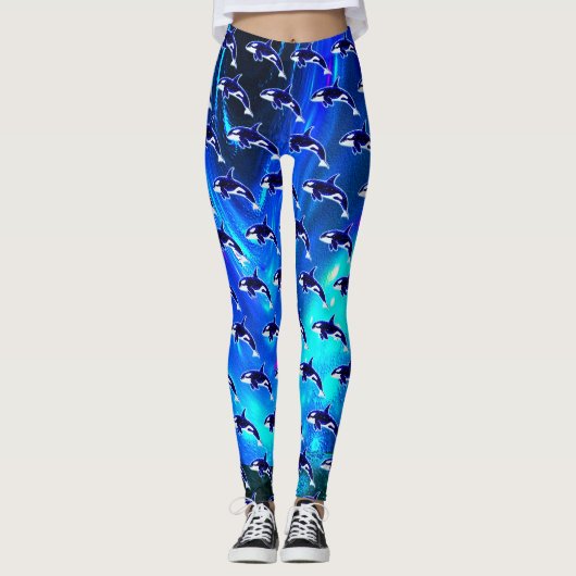 Kosmische Orka Leggings (Voorkant)