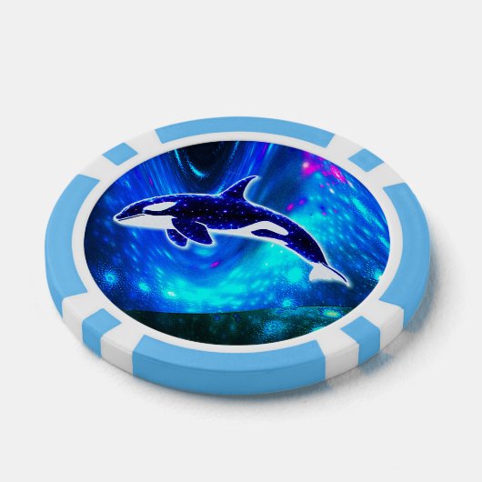 Kosmische Orka Poker Chips (Enkel)