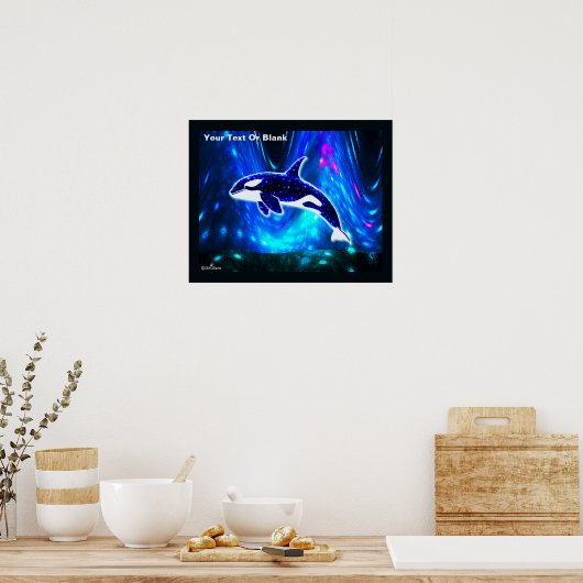 Kosmische Orka Poster (Keuken)