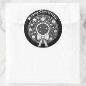  Kosmische Ornament Krans Sticker (Tas)