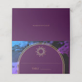 Kosmische Paarse boog Astrologische Galaxy Place C Plaatskaartje (Buitenkant ongevouwen)