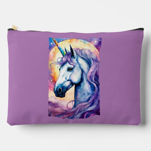 Kosmische Paarse Eenhoorn Etui (Voorkant)