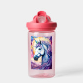 Kosmische Paarse Eenhoorn Waterfles (Voorkant)