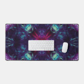 Kosmische Paarse Energie Fractale Kunst Bureaumat (Keyboard & Muis)