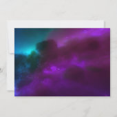 Kosmische Paarse gelukkig ooit na huwelijksrecepti Kaart (Achterkant)