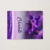 Kosmische Paarse Hues in het Fantastisch Fun-zonne Legpuzzel (Horizontaal)