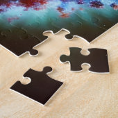 Kosmische paarse pastels in ons melkwegstelsel legpuzzel (Zijkant)