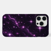 Kosmische Paarse schemering iPhone Hoesje (Achterkant horizontaal)